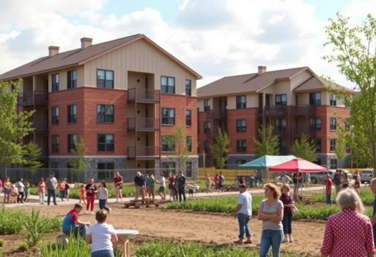 Construction of new apartments at Oak Tree Farm for adults with autism
