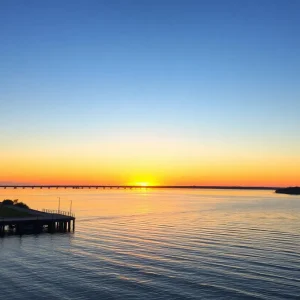 Sunset over the Intracoastal Waterway in Myrtle Beach, SC