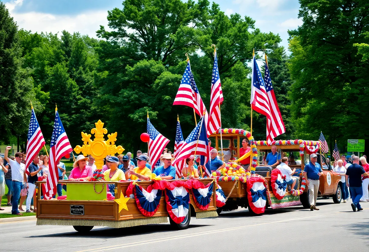 Participants at the Military Appreciation Days Parade in Myrtle Beach