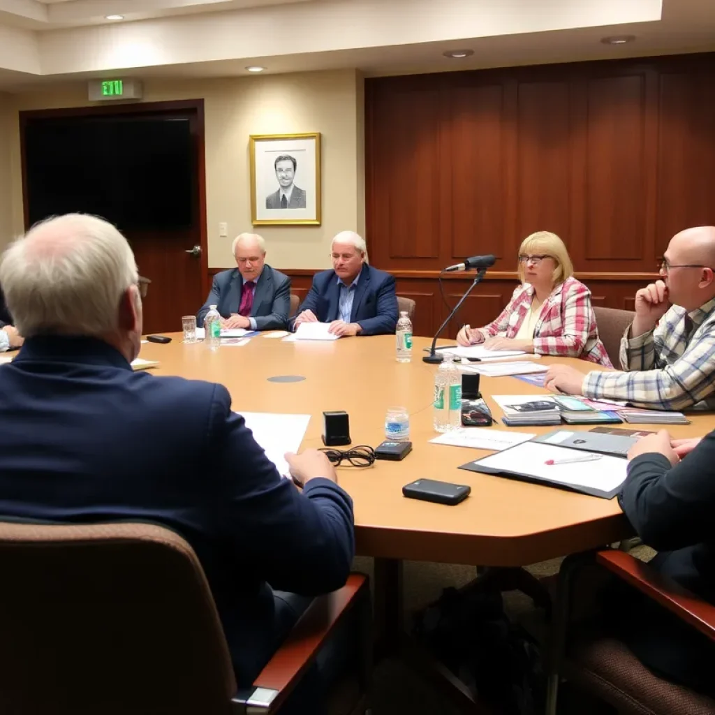 City council members discussing salary increases in Myrtle Beach
