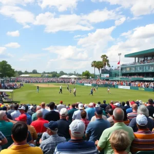 Crowd enjoying the Myrtle Beach Classic Golf Tournament