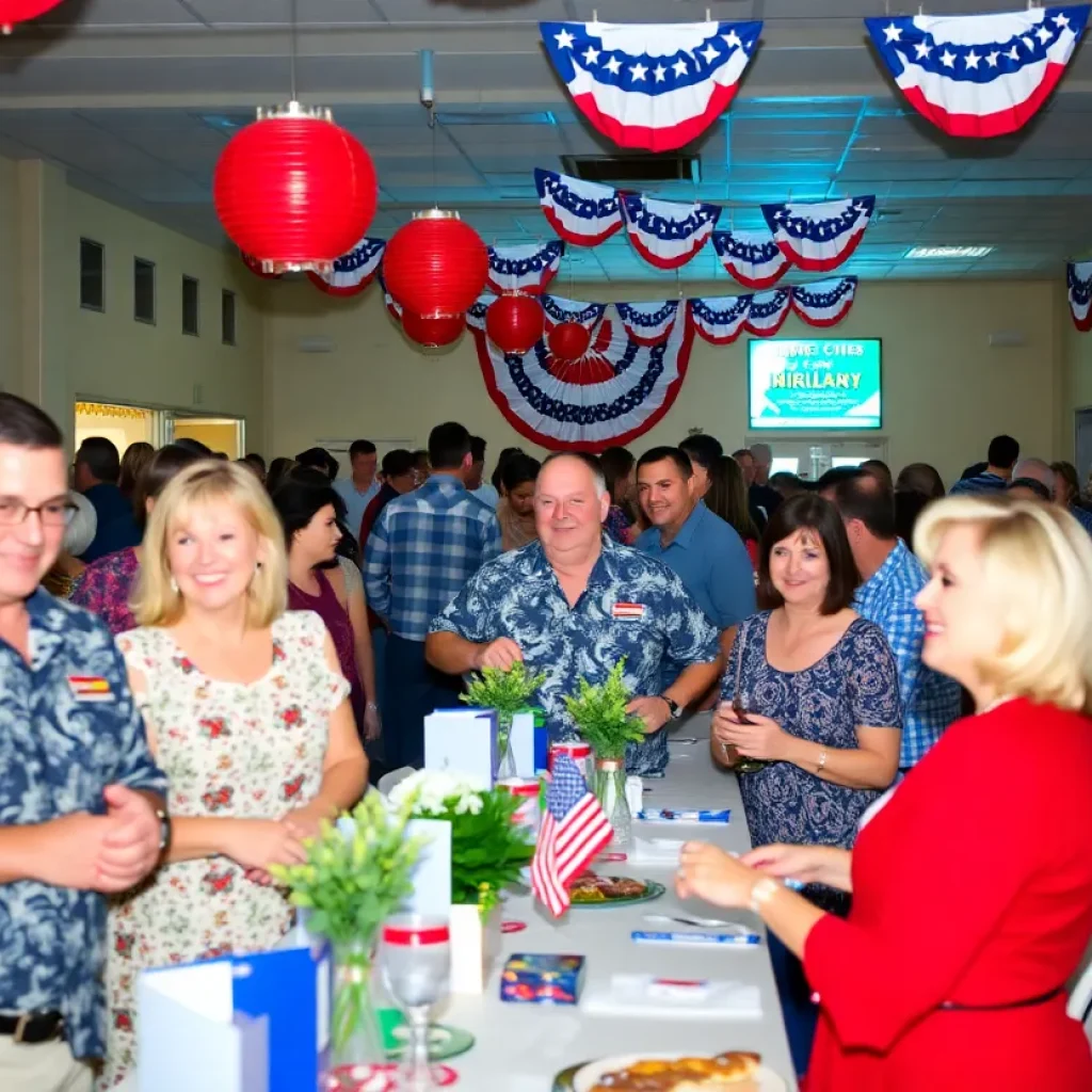 Community gathering at the Myrtle Beach Stars & Stripes Gala supporting veterans.