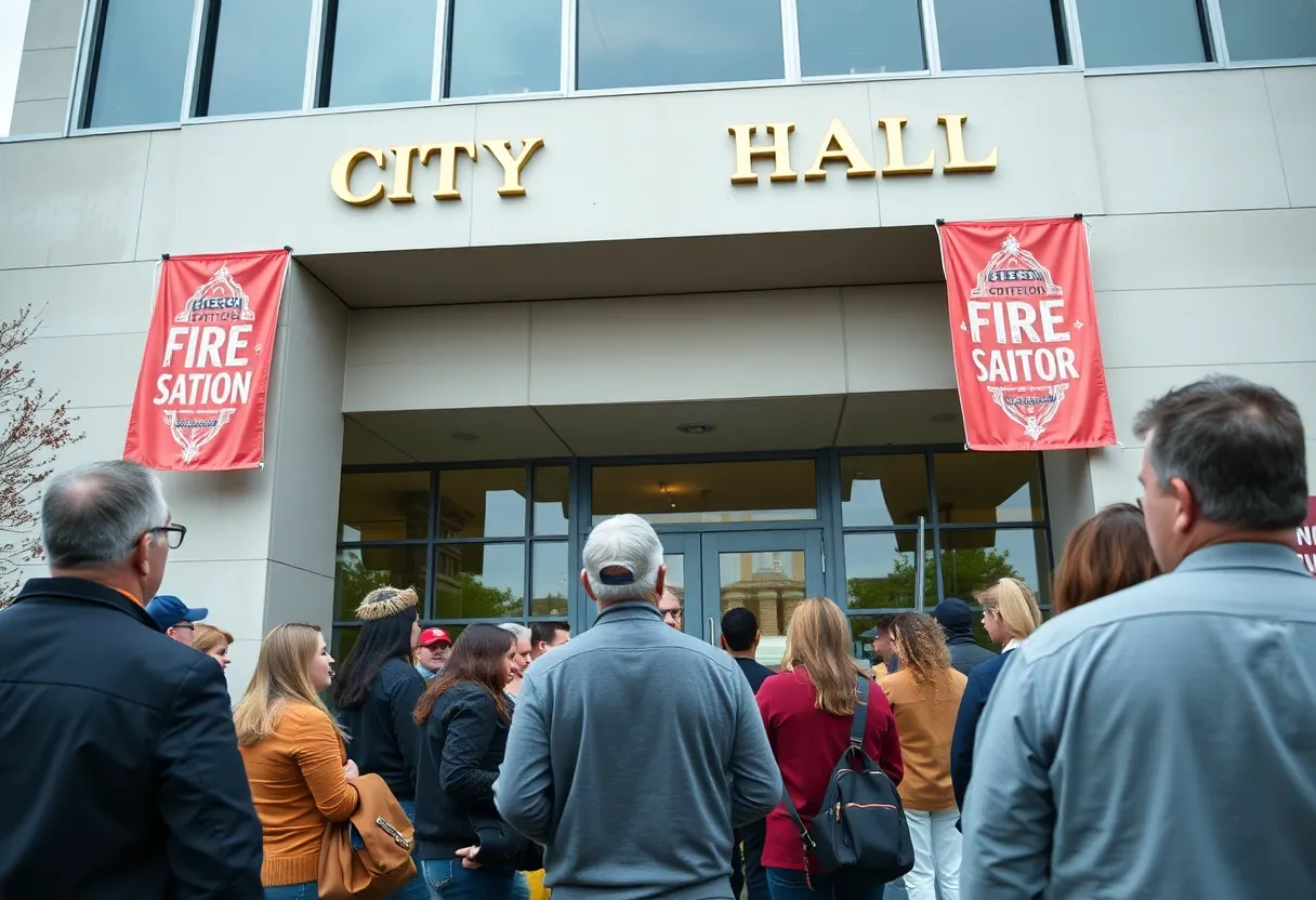 City Hall of North Myrtle Beach during contract dispute discussions