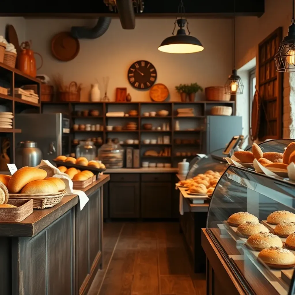 Interior of Saray Bakery and Patisserie with baked goods