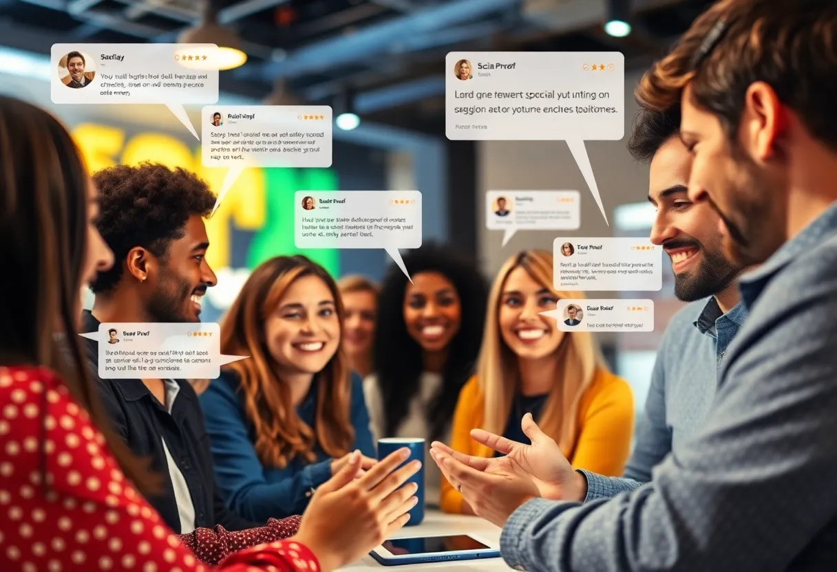 Illustration depicting Social Proof in Digital Marketing